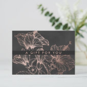 Chic Roos Gold Floral | Cadeaubon (Staand voorkant)