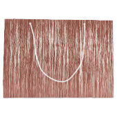 Chic Roos Gold Glam Tinsel Stripes Kerst Groot Cadeauzakje (Achterkant)