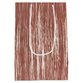 Chic Roos Gold Glam Tinsel Stripes Kerst Medium Cadeauzakje (Achterkant)
