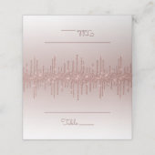 Chic Roos Gold Glitter Drip Party Folded (Buitenkant ongevouwen)