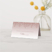 Chic Roos Gold Glitter Drip Party Folded (Voorkant)