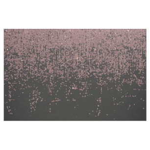Chic Roos Gold Glitter Ombre Black Stof