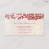 Chic Roos Gold Glitter Sparkle Visitekaartje (Achterkant)