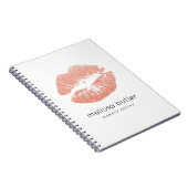 Chic Roos Gold Lips Makeup Artist Notitieboek (Rechterzijde)