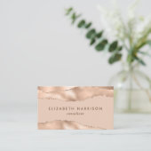 Chic Roos Gold Visitekaartje (Staand voorkant)