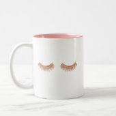 Chic Roos Gold Wimpers Koffie Mok (Links)