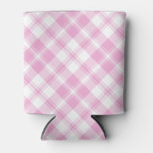 Chic Roos Roze en White Check Koelbox Blikjeskoeler (Voorkant)