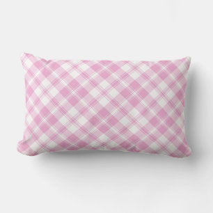 Chic Roos Roze en Witte Controle Lumbar Pillow Kussen