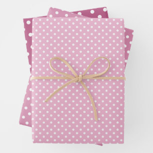 Chic Roos roze witte pooldots patroon Inpakpapier Vel