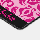 Chic Rose Damask Desk Mat (Coin)