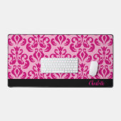 Chic Rose Damask Desk Mat (Clavier et souris)