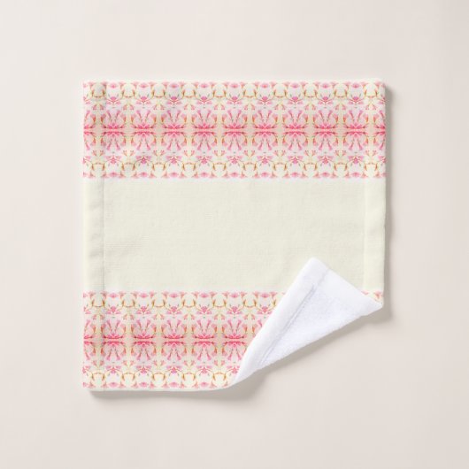 Chic rose et crème (Gant de toilette)