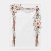 Chic rose floral musulman parti arabe islamique (Recto)