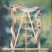 Chic rose floral musulman parti arabe islamique (Neutre)