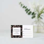 Chic Rose Gold Bobby Pins sur rendez-vous noir (Debout devant)