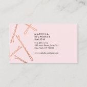 Chic Rose Gold Bobby Pins sur rendez-vous rose (Dos)