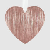 Chic Rose Gold Glam Tinsel Stripes Noël (dos)