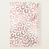 Chic Rose Gold Leopard Cheetah Poster de animal (Dos)