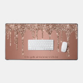 Chic Rose Gold Parties scintillant Drivers Personn (Clavier et souris)