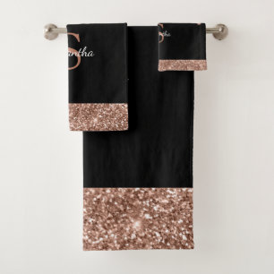 Chic Rose Gold Parties scintillant Drives Black Mo