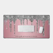 Chic Rose Gold Rose Parties scintillant Drivers Pe (Clavier et souris)