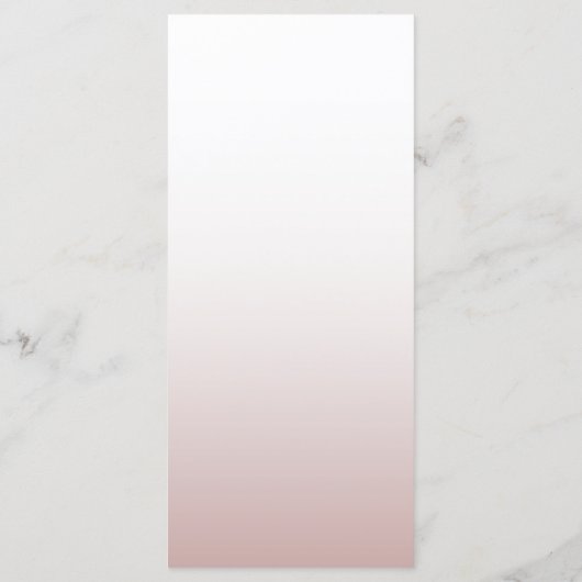 Chic Rose Gold Wedding Dinner Menu (Dos)