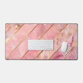 Chic rose or girly élégante géométrique (Clavier et souris)