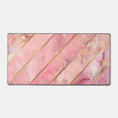 Chic rose or girly élégante géométrique (Recto)