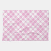 Chic Rose rose et blanc chic serviette de cuisine (Horizontal)