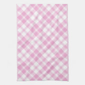 Chic Rose rose et blanc chic serviette de cuisine (Vertical)