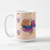 Chic rose Roses et violets de Shabby Mug floral (Gauche)