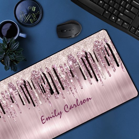 Chic rose rousse goutte à goutte rose