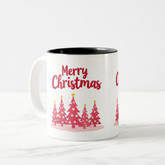 Chic rose Vibes de Noël de vacances Mug