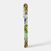 Chic roses wild violets stained Glass (Côté gauche)