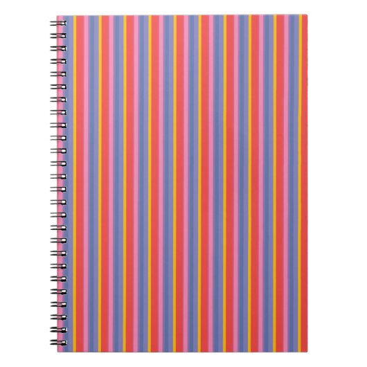 Chic rouge jaune rose Carnet spiral (Devant)