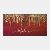 Chic rouge noir et or parties scintillant gouttes  (Recto)