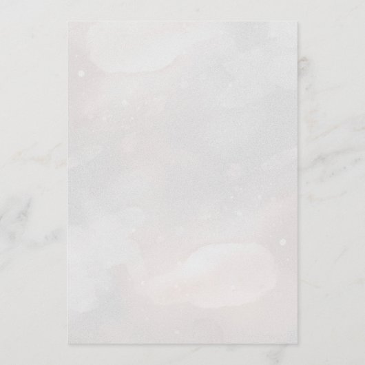 Chic rouge rose floral et faux programme de mariag (Dos)