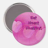 Chic roze Abstract Heart Magnet Magneet (Voorkant / Achterkant)