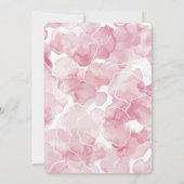 Chic Roze Abstract Vrijgezellenfeest Kaart (Achterkant)