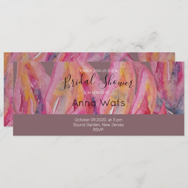 Chic roze Abstracte kunst (Voorkant / Achterkant)