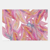 Chic roze Abstracte Waterverf Art Inpakpapier Vel (Voorkant 2)