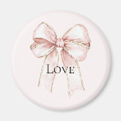 Chic  Roze Bow Magneet (Voorkant)