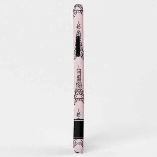 Chic roze Eiffel Tower Patroon Case-Mate iPhone Case (Achterkant/rechts)