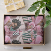 Chic roze en groen tissuepapier (Geschenk)