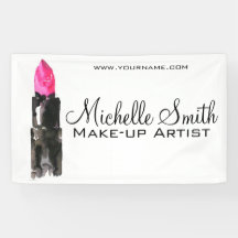 Chic roze en zwarte waterverf lipstick Make-up