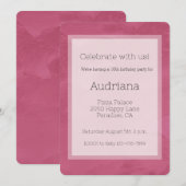 Chic Roze Glam 16e Verjaardag Kaart (Voorkant / Achterkant)