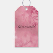 Chic Roze Kant Cadeaulabel (Voorkant)