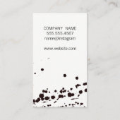 Chic roze Modernist Expressief Visitekaartje (Achterkant)