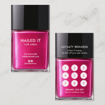 Chic roze nagellakfles nagelsalon