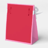 Chic Roze Rode Glitter Verjaardag Bedankt Bedankdoosjes (Achterkant)